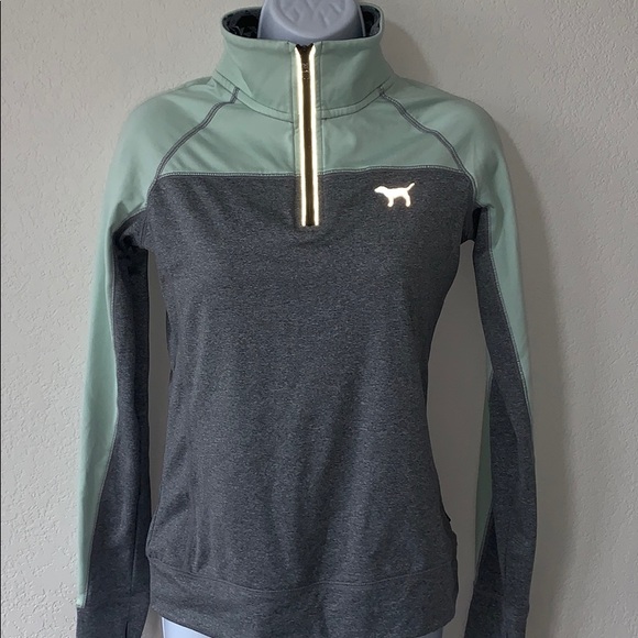 EUC PINK Victoria Secret reflective 1/4 zip - Picture 6 of 8